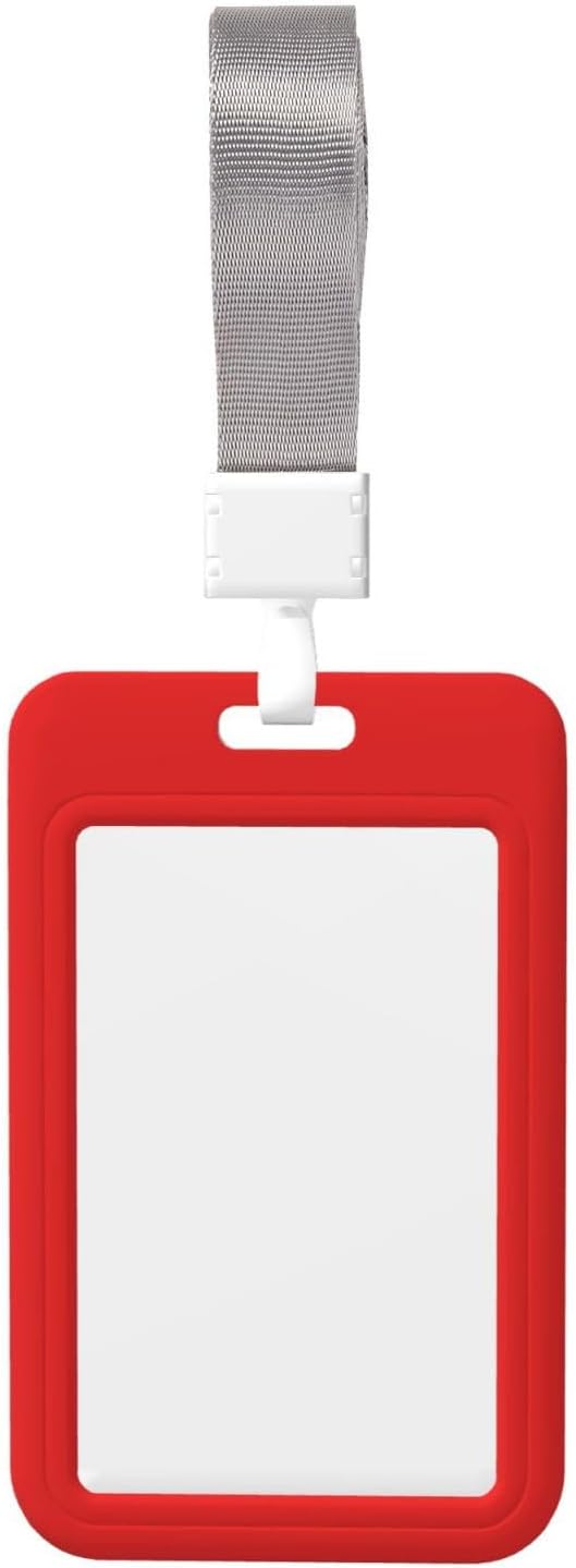 Custom Id Badge Holder Customizable Personalized Id Card with Photo Logo for Employee Work Office Staff Name Tag