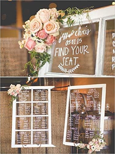 Glass Pen Window Marker: Liquid Chalk Pens for Glass, Whiteboard Markers with Washable Paint - Graduation, Car Windows, Mirror Pen, Storefront, Wedding, Party (3 Pens - Black & White - Jumbo Tip)