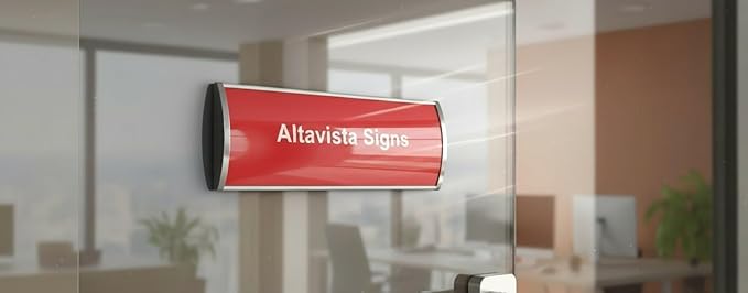 SET OF 3, DOOR WALL MOUNT SIGN HOLDER FRAME DISPLAY CURVATURE PLAQUE SILVER ALUMINUM, 6.00" W x 2.36" H