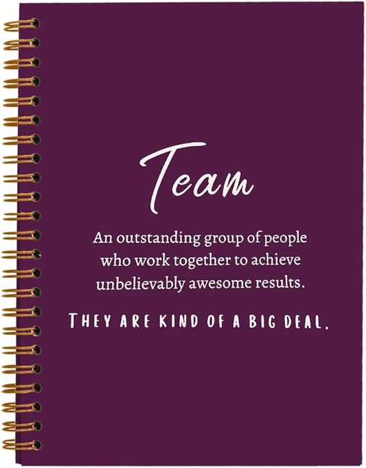hold fizz Purple Meeting Notebook for Work, Employee Appreciation Gifts, Team Gifts for Employees, Journals for Writing, Thank You Gifts for Women Men Leader Boss Mentor Manager Coworkers, 5.5"x8.3"