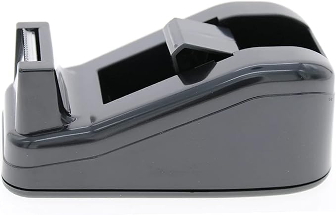 Desktop Tape Dispenser Cute Light Office Tape Dispensers, Nano Pads Fix Base, Black