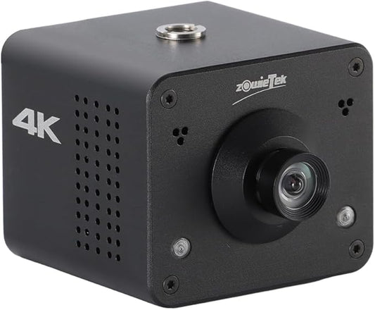 4K POV Camera Webcam PoE, ZowieCAM, Simultaneously HDMI & SDI Output, RTSP/RTMP(s)/SRT, Standalone Live Streaming to YouTube/Twitch for Webcast, Meeting, Teaching & Gaming (M12)