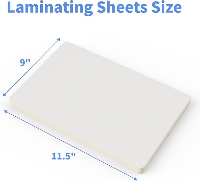Thermal Laminating Pouches, FungLam Clear Laminating Sheets, 3 Mil Thickness Thermal Laminating Sheets, 8.9×11.4 Inch Laminator Sheets for Laminators, Clear Plastic Letter Size Sheets,100 Pack.