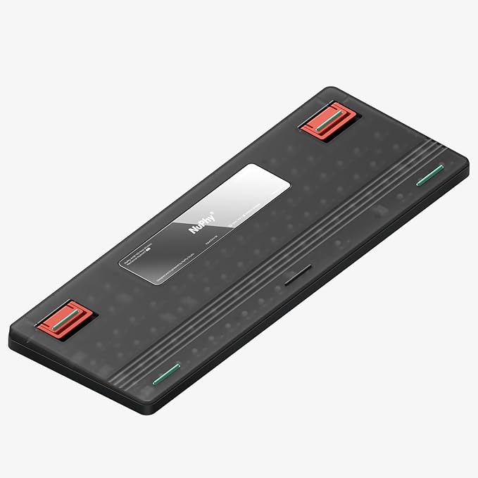 nuphy Air96 V2 Wireless Mechanical Keyboard,100 Keys RGB Backlit Keyboard,Supports Bluetooth 5.1,2.4G and Wired Connection,for PC/Laptop/Windows/Mac -Black Gateron Red Switch