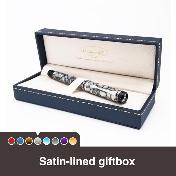 Conklin Duragraph Fountain Pen Cracked Ice - Extra Fine Nib, Precision Writing Instrument with Unique Design