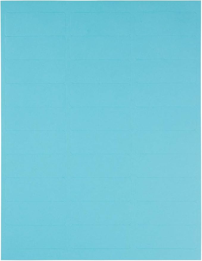 JAM PAPER Return Address Labels - Standard Mailing - 1 x 2 5/8 - Blue - 120 Shipping Labels/Pack