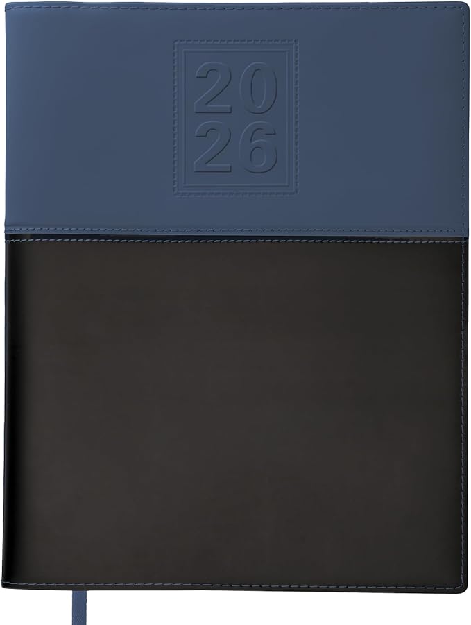 2026 Planner Calendar, 8"x10" : Includes 14 Months (November 2025 - December 2026) / 2026 Weekly Planner/Weekly Agenda/Monthly Calendar Organizer (Navy/Black)