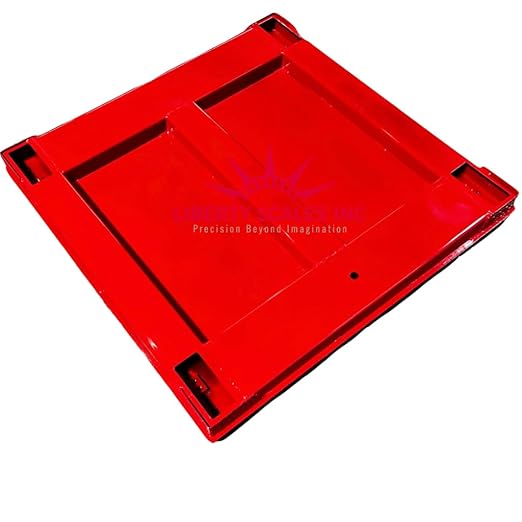 Liberty LS-800-4X5 NTEP Certified (Legal for Trade) Industrial Floor Scale | 48" x 60" | Capacity of 20,000 lbs x 5 lb + Red
