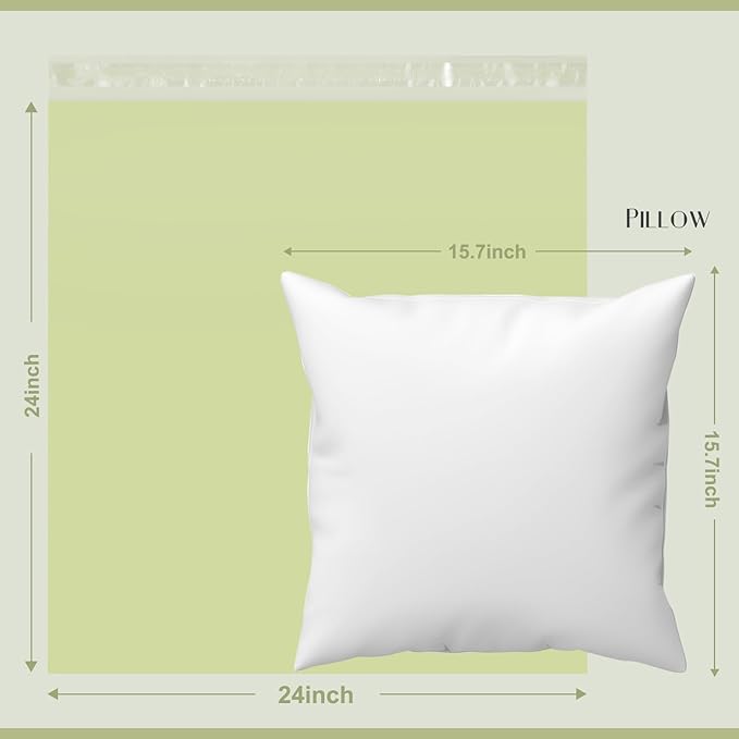 Metronic 100PC Poly Mailers 24x24 Large Shipping Bags for Clothing, Strong Adhensive Mailers Bags for Small Business, Shipping Envelopes, Tear-resistant Mailing Bags in Avocado Green