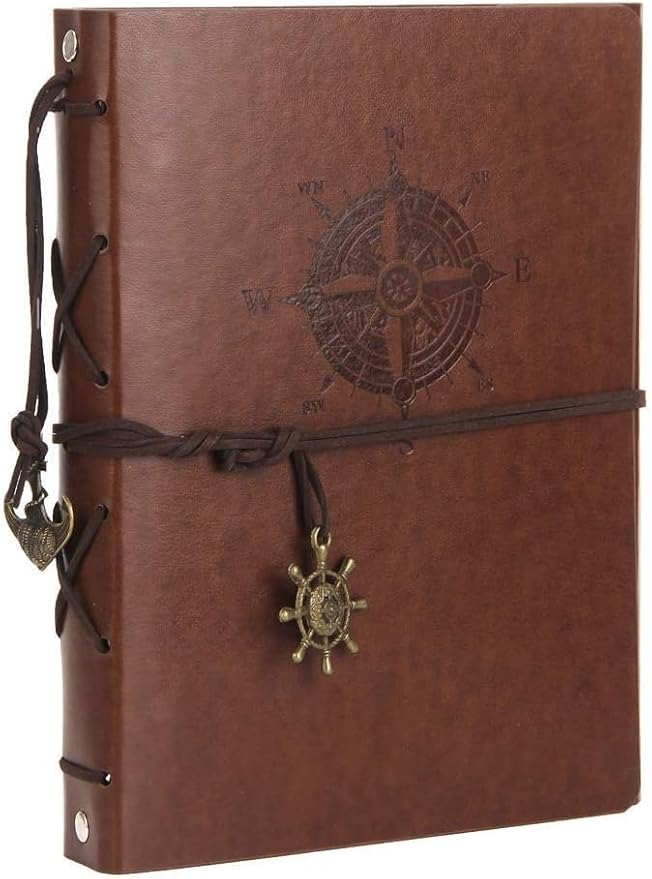 ThxMadam Leather Customize Photo Album Sscrapbook 60 Pages Love Memory Photo Book Vintage Wedding DIY Memory Book,Travelling Journal Scrap Book Family Scrapbook Birthday Christmas Gift for Mother Wife