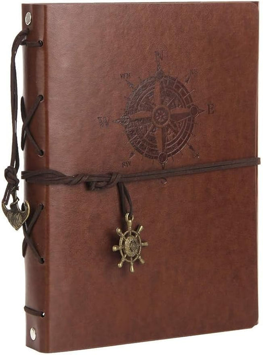 ThxMadam Leather Customize Photo Album Sscrapbook 60 Pages Love Memory Photo Book Vintage Wedding DIY Memory Book,Travelling Journal Scrap Book Family Scrapbook Birthday Christmas Gift for Mother Wife