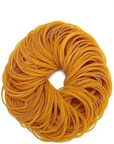 AMUU Rubber Bands 500pcs Size19 50mm 2 inch Rubber Bands #19 Small Elastic Band for Office Supplies School Home