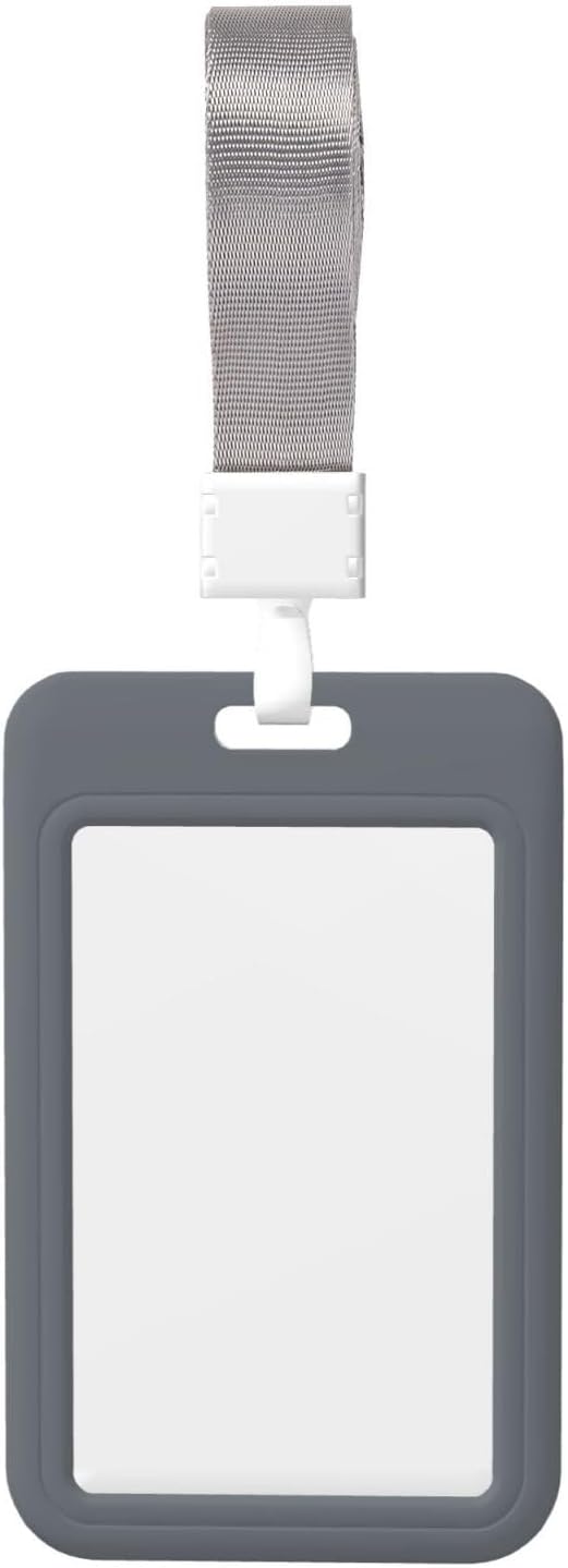 Custom Id Badge Holder Customizable Personalized Id Card with Photo Logo for Employee Work Office Staff Name Tag