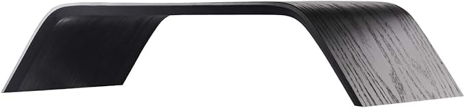 SAMDI Wooden Computer Monitor Stand, Desktop Accessories, Laptop Stand, Notebook Stand, for MacBook Stand (Oak Wood Black)