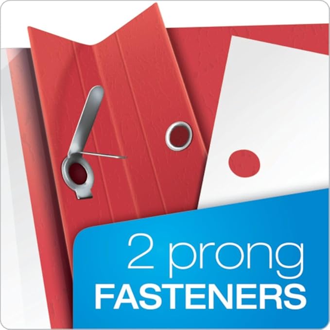 Oxford Clear Front Report Covers, Red, Letter Size, 25 per box (55811EE)