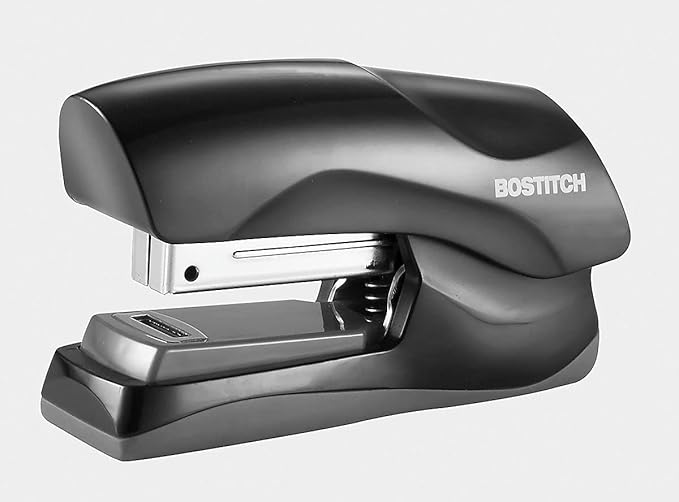 Bostitch Office Heavy Duty Stapler, 40 Sheet Capacity, No Jam, Half Strip, Fits into the Palm of Your Hand, For Classroom, Office or Desk, Black