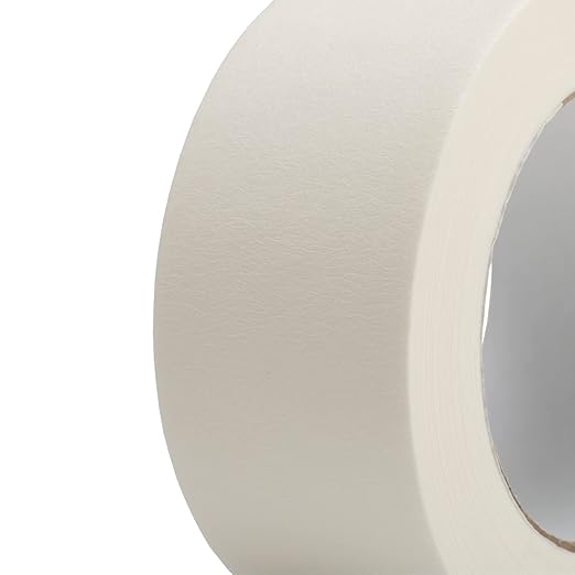 Lichamp Masking Tape 2 inch Wide, 2 Pack General Purpose Masking Tape Beige, White Tapes for Painting, Arts, Crafts, 2 inch x 55 Yards x 2 Rolls (110 Total Yards)