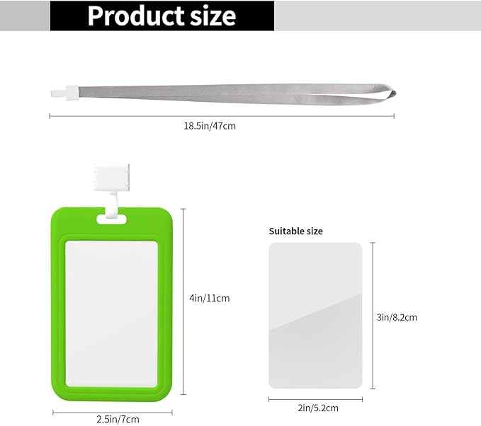 Custom Id Badge Holder Customizable Personalized Id Card with Photo Logo for Employee Work Office Staff Name Tag