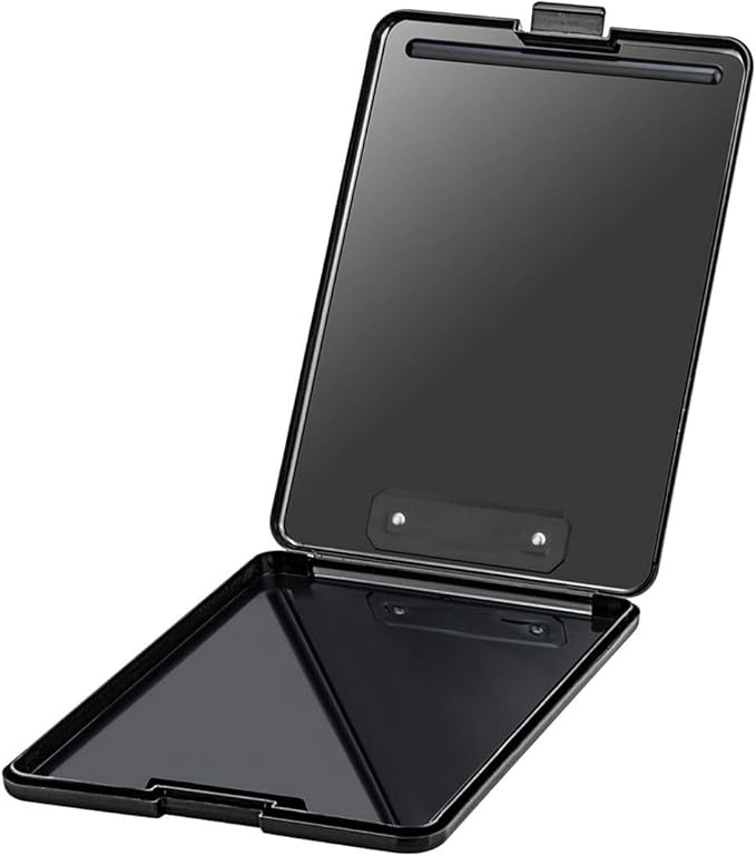 ZCZN Plastic A4 Form Storage Box Case, Clipboard Case, Bulk clipboard Set Suitable for School,Utility,Industrial Office, Medical Personnel,Black,24 Pack