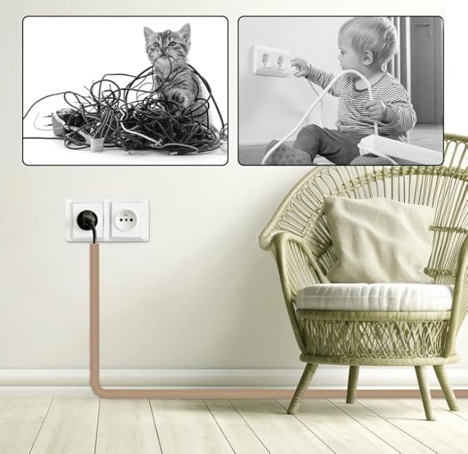 RPXRPXSide Open One Cord Cable Raceway Wire Cover for Cords, Our Cable Track is Best Suited for one Wire (Diameter <0.27"),Wire Raceway Management Cable Concealer Channel (Brown, 39in)