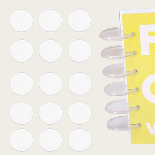 20 Pcs Discbound Disc 2 Inch Book Binding Discs, Transparent Expansion Discs Notebooks Planner Discs for DIY Notebooks and Planner Scrapbooking Supplies