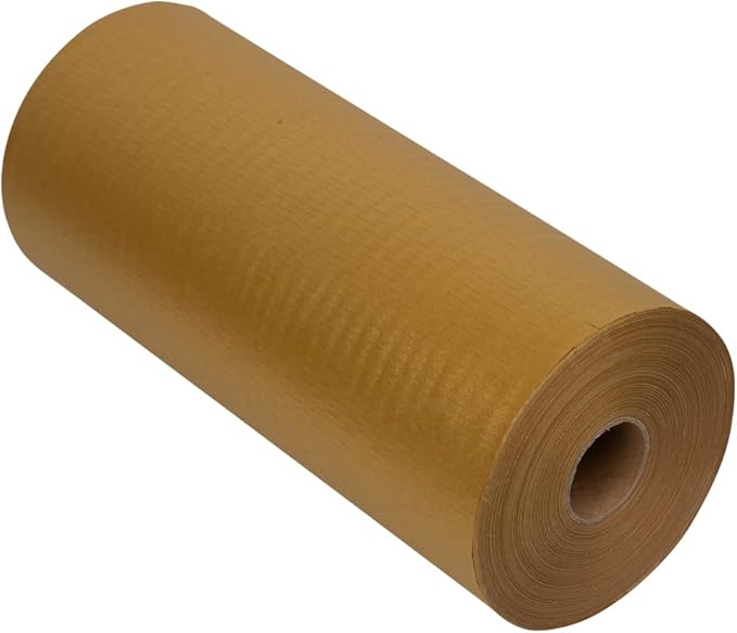 JAM PAPER Honeycomb Packing Paper Roll - 12" x 328' - Gold - 328 Sq Ft - 80 GSM - Roll Sold Individually