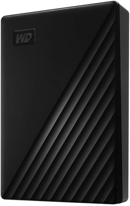 WD 5TB My Passport, Portable External Hard Drive, Black, backup software with defense against ransomware, and password protection, USB 3.1/USB 3.0 compatible - WDBPKJ0050BBK-WESN