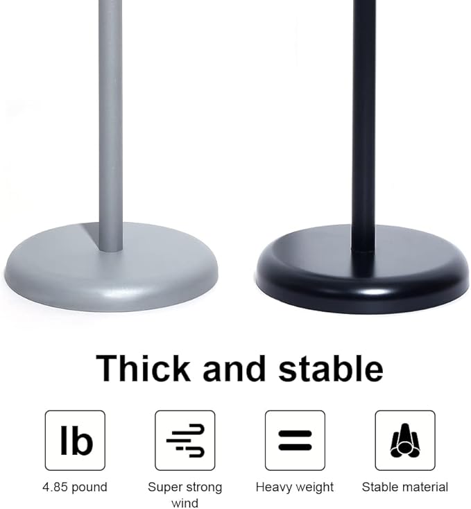 Adjustable Poster Sign Stand Holder Heavy Duty Snap Open Aluminum Pedestal Floor Standing Sign Holder Vertical and Horizontal View Sign Displayed,Advertising Display Stand (Black, 8.5x11inches)