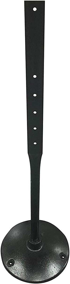 SmartSign Heavy Duty Cast Iron Sign Post and Base Kit 14” Od Stand With 4’ Post and Bolts & Nuts for Hanging Signs, Portable Sign Holder for Parking and Recreational