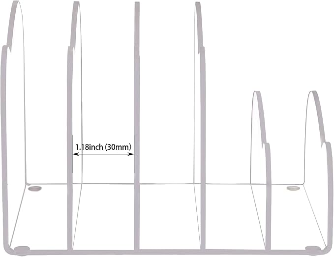 Suwimut Acrylic File Holder 5 Sections, 8.5 x 6.8 x 4.7 Inch Upright File Organizer for Desk, Clear Desktop Folder Holder Mail Letter Sorter for Home Office School Envelope Bill Filling Paper Document