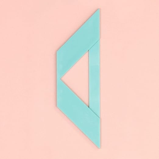 Craftelier - Complete Bookbinding Ruler Kit - Includes L Ruler + T Ruler + Spacing Guide + Corner Cutting Square + Case + Instruction Manual - Turquoise Color