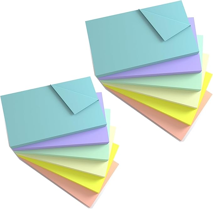 960 Sheets 3x5 Inches Large Sticky Notes,Self-Stick Post Stickies Colorful Super Sticking Power Memo Pads for Teacher Supply,School and Office