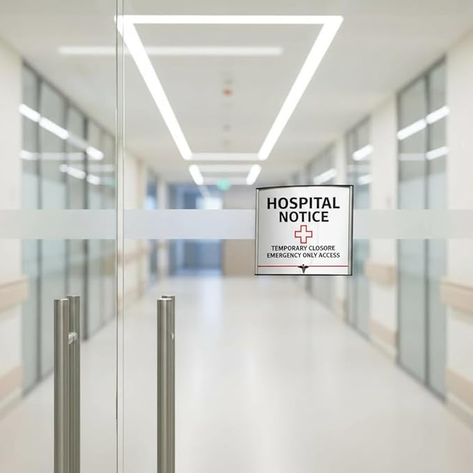 Set of 5 Metal Customizable Sign Holders 6" x 6" - Easy to Change Graphics, Perfect for Offices, Schools, and Businesses