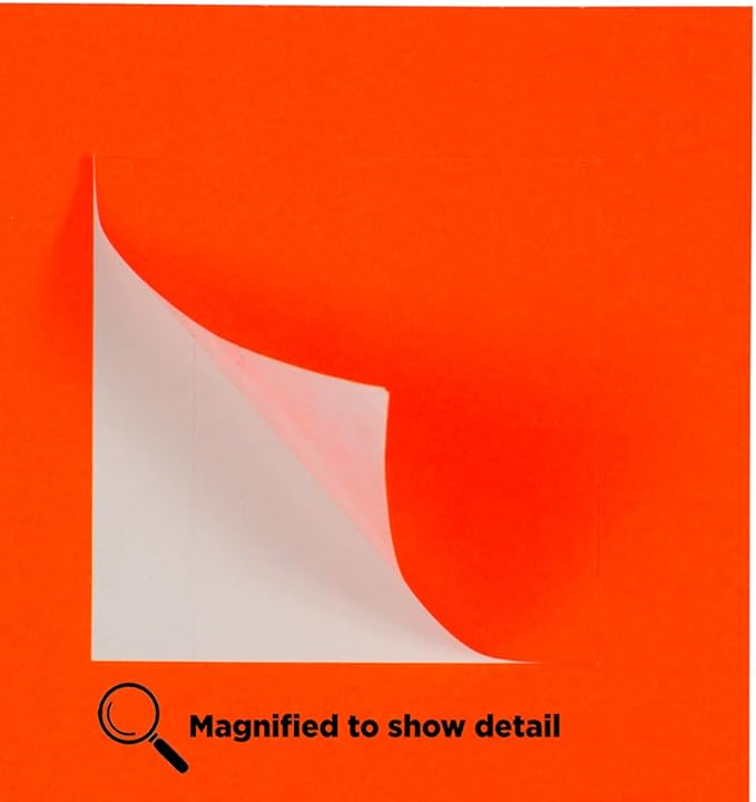 JAM PAPER Product & Container Labels - Square - 2 x 2 - Neon Deep Red/Orange - 120/Pack