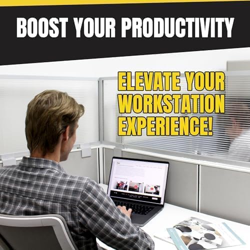 OBEX Screen Extender Polycarbonate Desk Privacy Panel & Divider for Office Cubicle, 18" x 30", Translucent