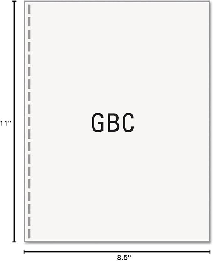 PrintWorks Professional Prepunched Paper, 8.5 x 11, 20 lb, GBC CombBind 19-Hole Punched Report & Presentation Paper, 500 Sheets, White (04328)