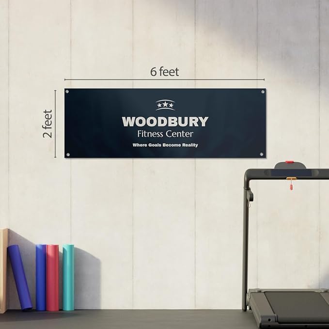 Staples Custom Scrim Vinyl Banner - 72W" x 24L" Quote Banner with 4 Grommets - Durable Outdoor Sign for Events, Promotions, and Business Advertising (Light)