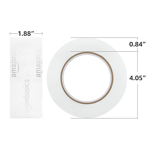 Amazon Basics Packing Tape, Designed for Moving, Storage and Packing, Shipping and Mailing, 1.88-Inch Wide x 109 Yards, Crystal Clear, 6-Pack