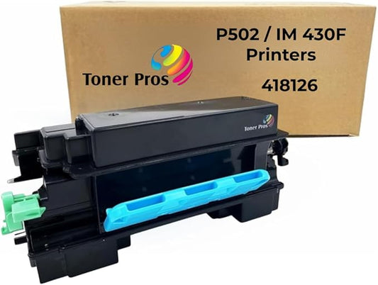 Toner Pros TM Compatible Ricoh High-Yield Black 418126 Toner Cartridge – Replacement for Ricoh P502 / IM 430F Printers - 17,400 Pages, 1 Pack