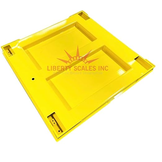 Liberty LS-800-4X5 NTEP Certified (Legal for Trade) Industrial Floor Scale | 48" x 60" | Capacity of 2,500 lbs x 0.5 lb + Yellow