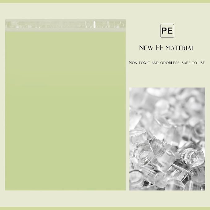 Metronic 300PC Poly Mailers 24x24 Large Shipping Bags for Clothing, Strong Adhensive Mailers Bags for Small Business, Shipping Envelopes, Tear-resistant Mailing Bags in Avocado Green