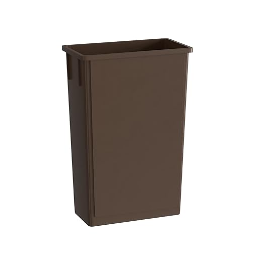 23 Gallon Brown Slim Jim Trash Can