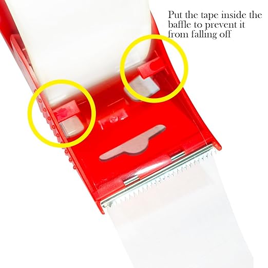 Heavy Duty Packing Tape 36 Rolls with 6 Dispensers, Total 1980Y, Clear, 2.7 mil, 1.88 inch x 55 Yards, Ultra Strong, Refill for Packaging and Shipping