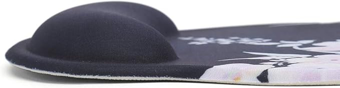 RICHEN Keyboard Wrist Rest and Mouse Pad with Wrist Support, Memory Foam Set for Computer/Laptop/Mac,Gaming and Office, Sturdy & Comfortable & Lightweight for Easy Typing & Pain Relief (Flowers)