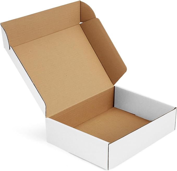Shipping-Boxes-12x9x3 Inches: 22 Pack-Cardboard-Boxes-for-Packaging, White-Shipping-Boxes-for-Packing-Small-Business, Corrugated Box Mailers for Book Shoes Gift Mailing