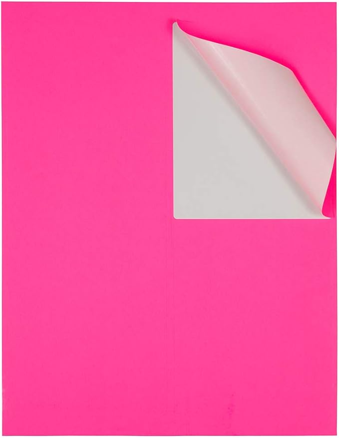 JAM PAPER Shipping Address Labels - 4 x 5 - Quarter Page/Extra Large - Neon Pink - 120/Pack