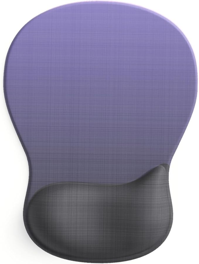 ErgoComfort Gel Wrist Rest Mouse Pad-Ergonomic Office Mousepad with Wrist Support-Non-Slip, Design Desk Accessories Mat for Home&Game Decor (06Deep Violet)