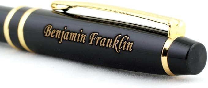 Free Engraving - Personalized Roller Ballpen, Ballpoint pen, Refillable Pens, Retractable Medium Refill Pen Black Ink, Custom Gifts for Men, Women, Classy Gift Box