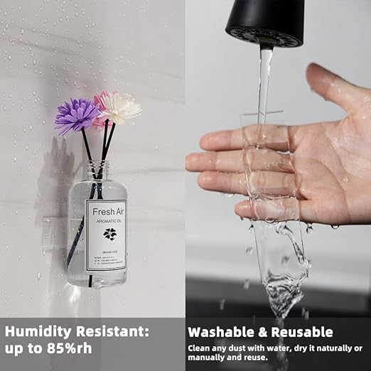 2 Pack Double Sided Tape Heavy Duty, Extra Large 16.4FT Nano Double Sided Mounting Tape, Transparent Strong Removable Adhesive Picture Hanging Strips, Wall Tape Sticky Poster Carpet Decor