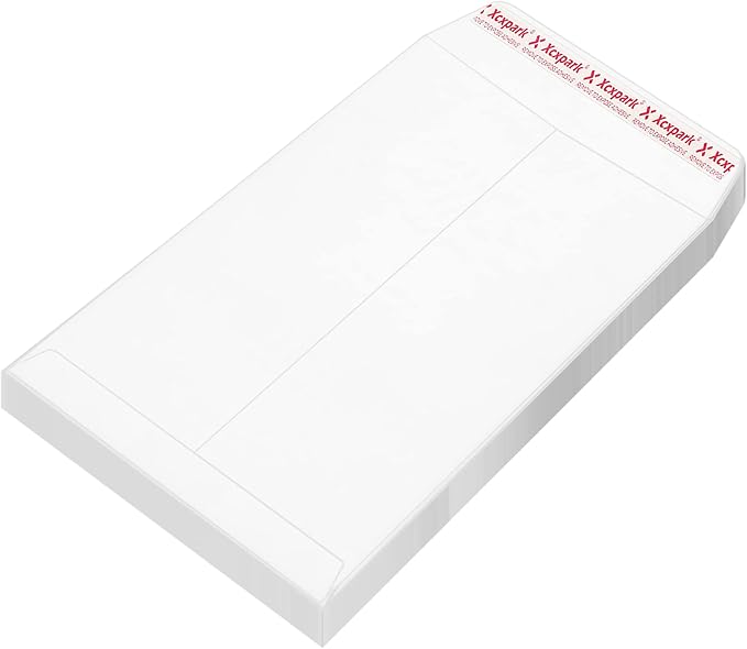 250 PCS 9x12 inches Security Catalog Envelopes Printable Self Seal Envelopes, Anti Tear White Kraft Envelopes for Invitation Cards, Pictures, Photos, Documents
